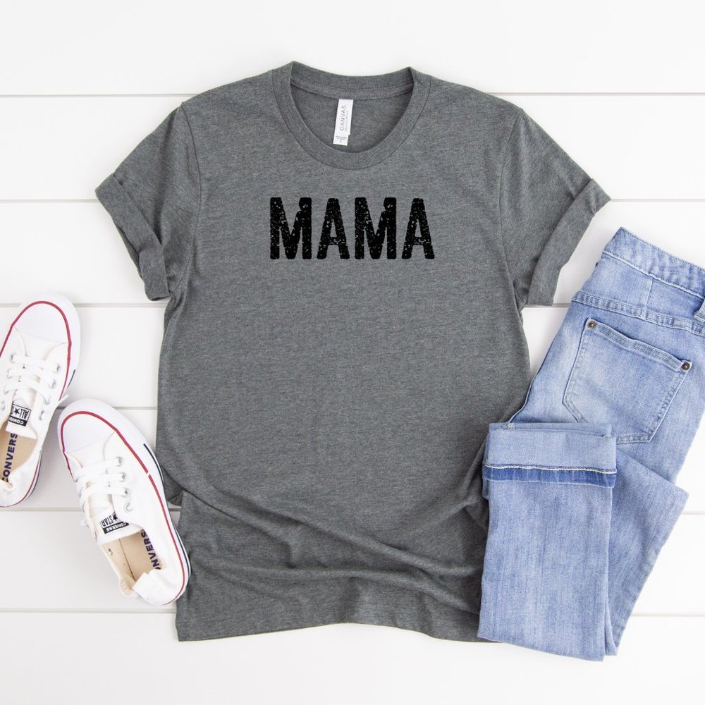 Mama Love Dark Gray Tee Shirt